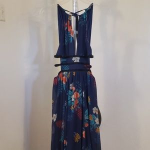 Dark blue maxi dress
